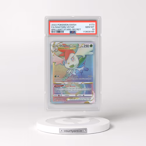 2022 Pokémon Sword & Shield Brilliant Stars #173 Shaymin Vstar - Full Art Secret (PSA 10 GEM MINT)