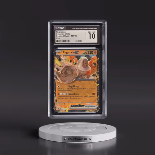 2025 Pokémon Dri EN-Destined Rivals #101 Regirock EX - Holo (CGC 10 GEM MINT)