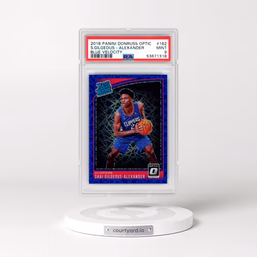 2018 Panini Donruss Optic #162 Shai Gilgeous-Alexander - Blue Velocity (PSA 9 MINT)