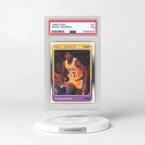 1988 Fleer #67 Magic Johnson (PSA 7 NM)