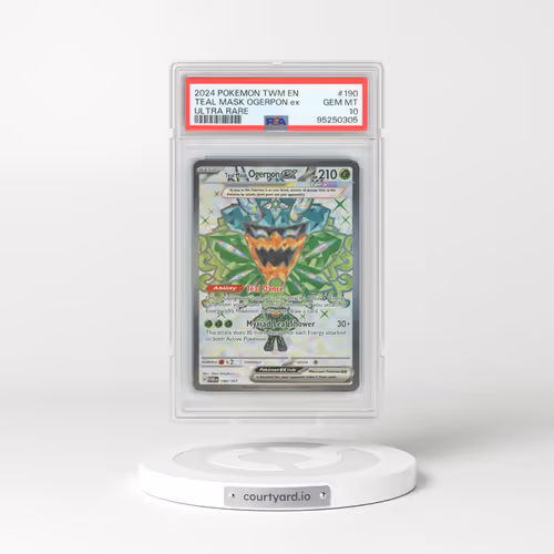 2024 Pokémon Twm EN-Twilight Masquerade #190 Teal Mask Ogerpon EX - Holo Ultra Rare (PSA 10 GEM MINT)
