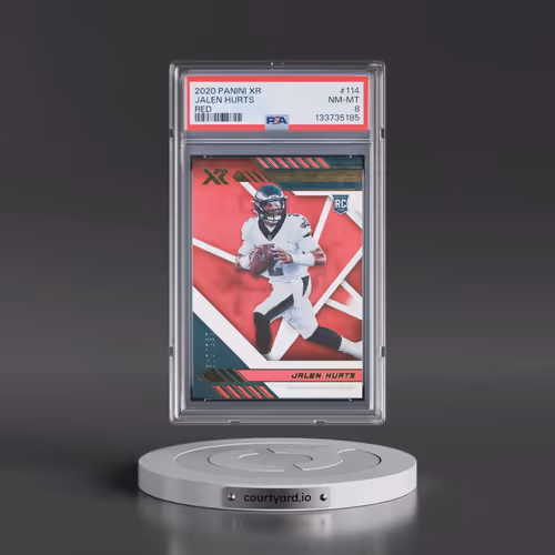 2020 Panini XR #114 Jalen Hurts - Red (PSA 8 NM-MT)