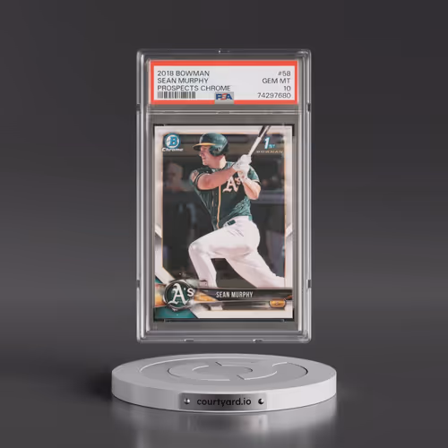2018 Bowman Prospects Chrome #58 Sean Murphy (PSA 10 GEM MINT)