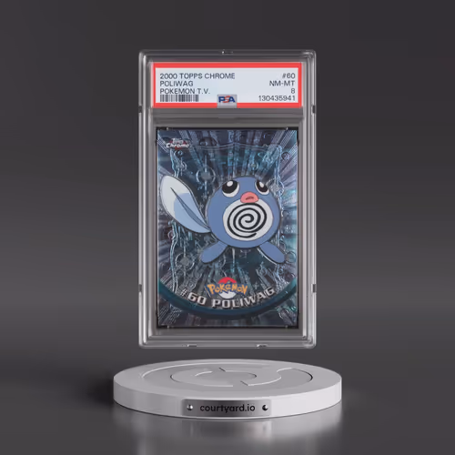 2000 Topps Chrome Pokémon T.V. #60 Poliwag (PSA 8 NM-MT)