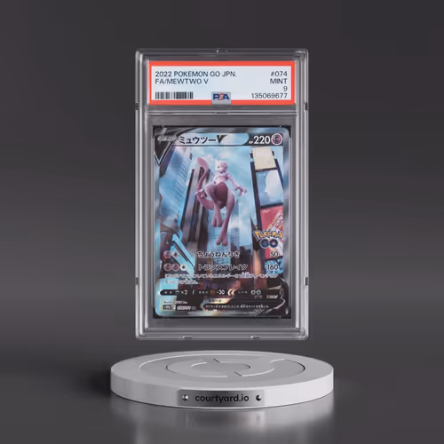 2022 Pokémon Go #074 Mewtwo V - Holo Full Art (PSA 9 MINT)