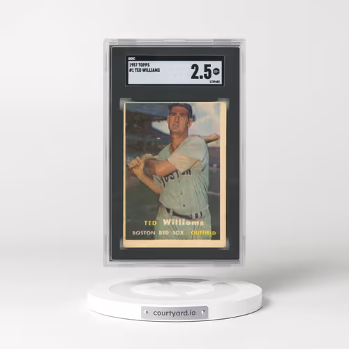 1957 Topps #1 Ted Williams (SGC 2.5 GOOD+)