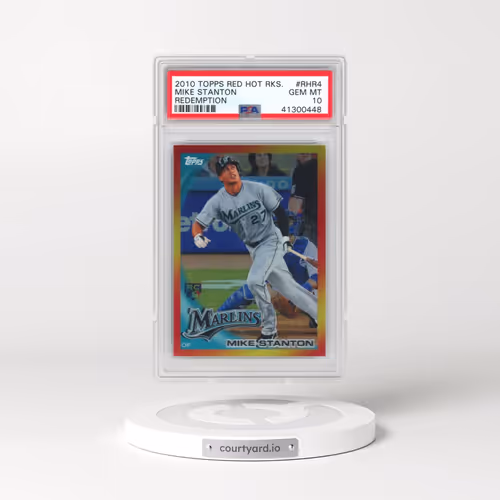 2010 Topps Red Hot Rookies Redemption #RHR4 Mike Stanton (PSA 10 GEM MINT)