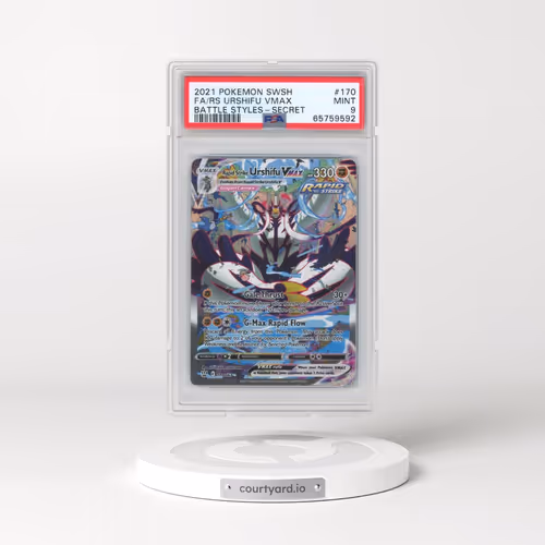2021 Pokémon Sword & Shield Battle Styles #170 Rapid Strike Urshifu Vmax - Full Art Secret (PSA 9 MI