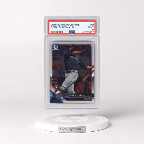 2018 Bowman Chrome #40 Ronald Acuna Jr. (PSA 9 MINT)
