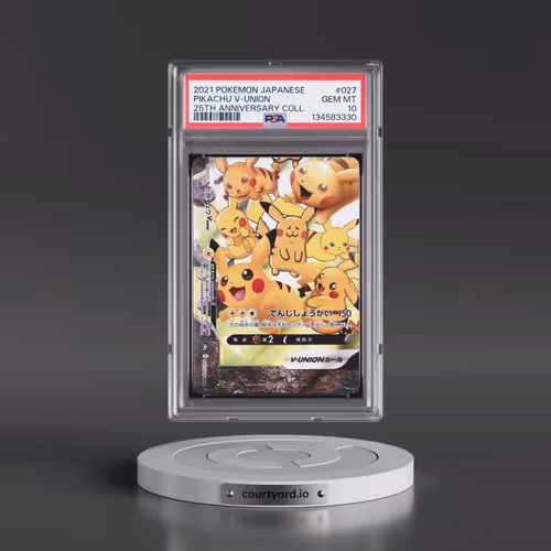 2021 Pokémon 25th Anniversary Collection #027 Pikachu V-Union (PSA 10 GEM MINT)