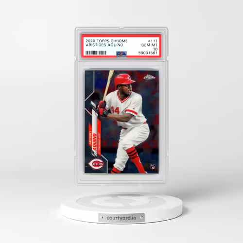 2020 Topps Chrome #111 Aristides Aquino (PSA 10 GEM MINT)