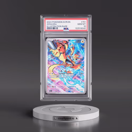 2024 Pokémon Scr EN-Stellar Crown #151 Zeraora - Illustration Rare (PSA 10 GEM MINT)