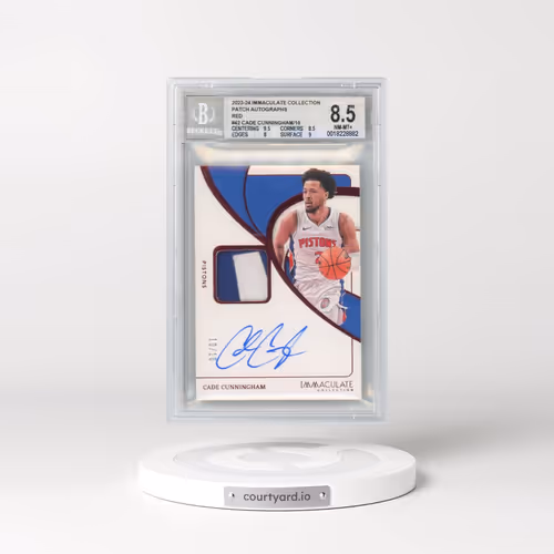 2023 Immaculate Collection Patch Autographs Red #42 Cade Cunningham/10 (BGS 8.5 NM-MT+)