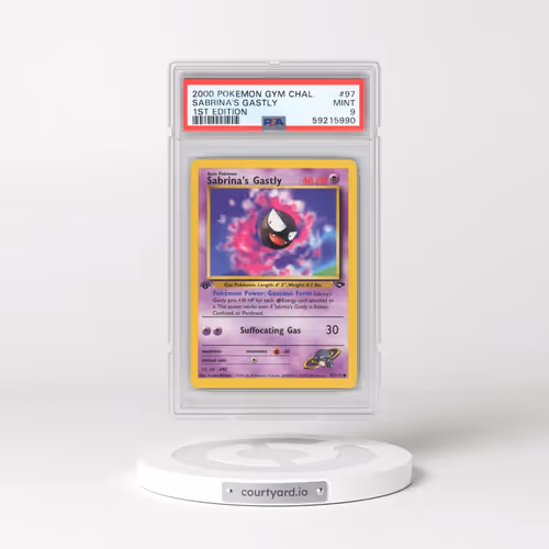 2000 Pokémon Gym Challenge #97 Sabrina's Gastly - 1st Edition (PSA 9 MINT)