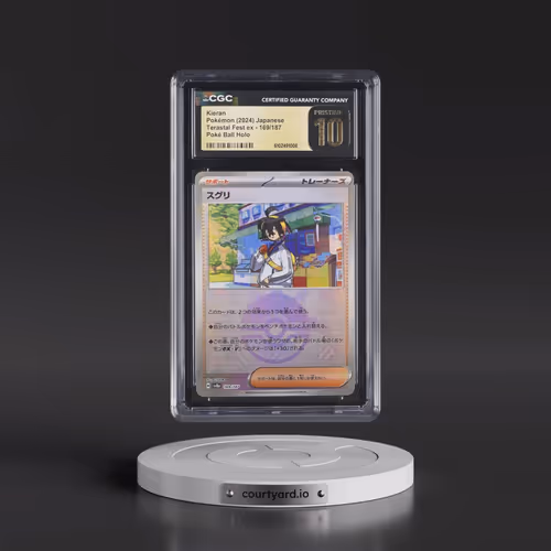 2024 High Class Pack: Terastal Fest ex - sv8a #169/187 Kieran - Poké Ball Holo (CGC 10 PRISTINE)
