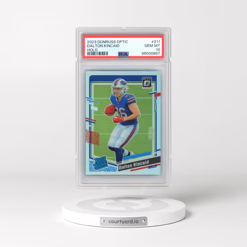 2023 Panini Donruss Optic #211 Dalton Kincaid - Holo (PSA 10 GEM MINT)