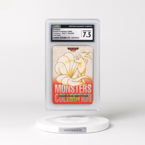 1996 (Monsters Collection) Part 1 #038 Ninetales - Red Card (CGC 7.5 NM+)