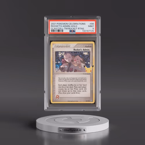 2021 Pokémon Celebrations Classic Collection #86 Rocket's Admin - Holo (PSA 9 MINT)