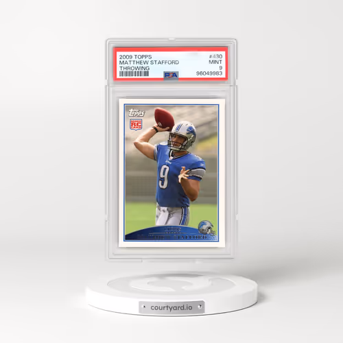 2009 Topps #430 Matthew Stafford - Throwing (PSA 9 MINT)