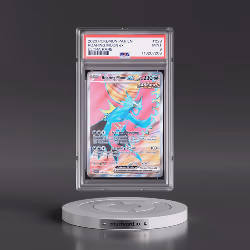 2023 Pokémon Par EN-Paradox Rift #229 Roaring Moon EX - Holo Ultra Rare (PSA 9 MINT)