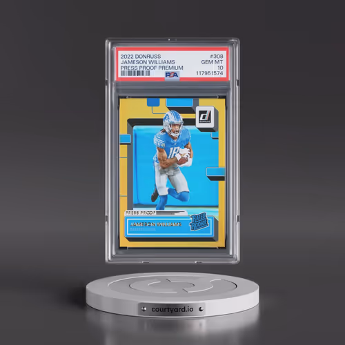 2022 Panini Donruss #308 Jameson Williams - Press Proof Premium (PSA 10 GEM MINT)