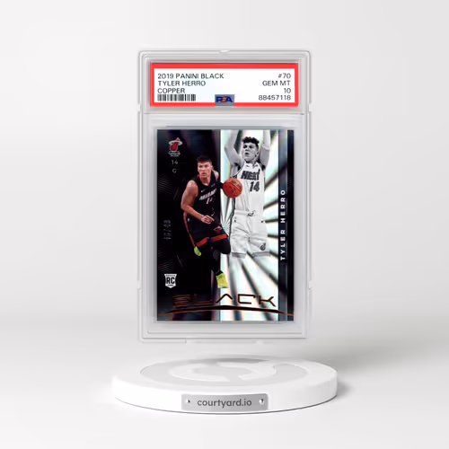 2019 Panini Black #70 Tyler Herro - Copper (PSA 10 GEM MINT)