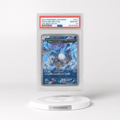 2017 Japanese Pokémon the Best of XY #017 Articuno - Reverse Foil (PSA 10 GEM MINT)