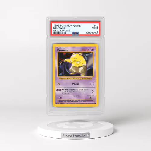 1999 Pokémon Game #49 Drowzee - Shadowless (PSA 9 MINT)