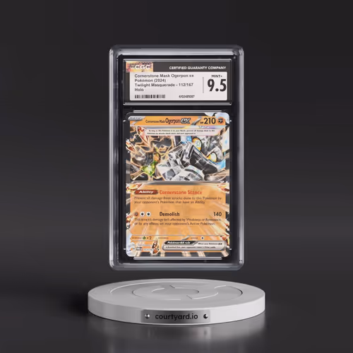 2024 Pokémon Twm EN-Twilight Masquerade #112 Cornerstone Mask Ogerpon EX - Holo (CGC 9.5 MINT+)