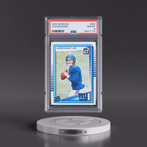 2025 Panini Donruss #400 Jaxson Dart (PSA 8 NM-MT)