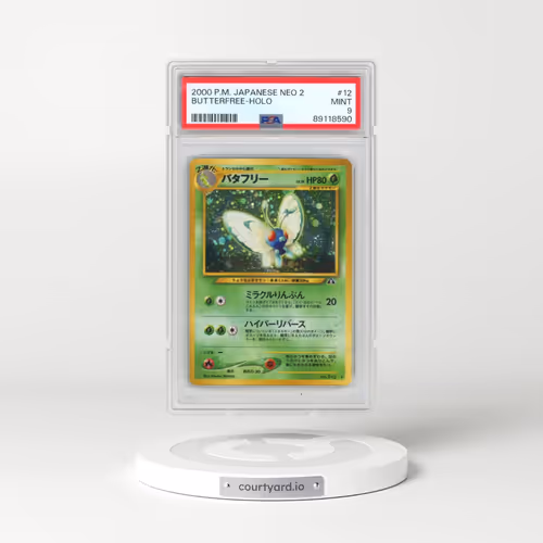 2000 Pokémon Neo 2 #12 Butterfree - Holo (PSA 9 MINT)