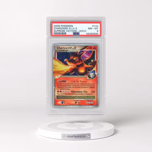 2009 Pokémon Platinum Supreme Victors #143 Charizard G LV.X - Holo (PSA 8 NM-MT)