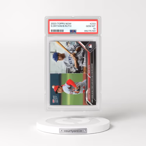 2023 Topps Now #233 Babe Ruth/Shohei Ohtani (PSA 10 GEM MINT)
