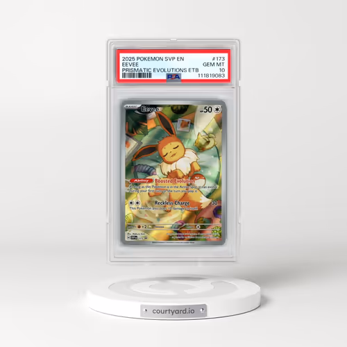 2025 Pokémon Svp EN-SV Black Star Promo #173 Eevee - Prismatic Evolutions Elite Trainer Box (PSA 10