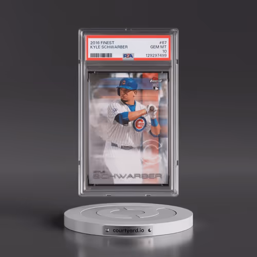 2016 Finest #67 Kyle Schwarber (PSA 10 GEM MINT)
