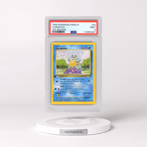 1999 Pokémon #63 Carapuce - 1st Edition (PSA 9 MINT)