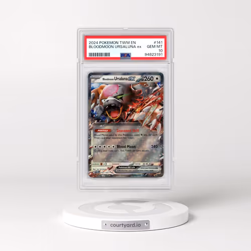 2024 Pokémon Twm EN-Twilight Masquerade #141 Bloodmoon Ursaluna EX - Holo (PSA 10 GEM MINT)