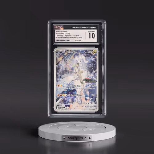 2025 Pokémon Jtg EN-Journey Together #167 N's Reshiram - Illustration Rare (CGC 10 GEM MINT)