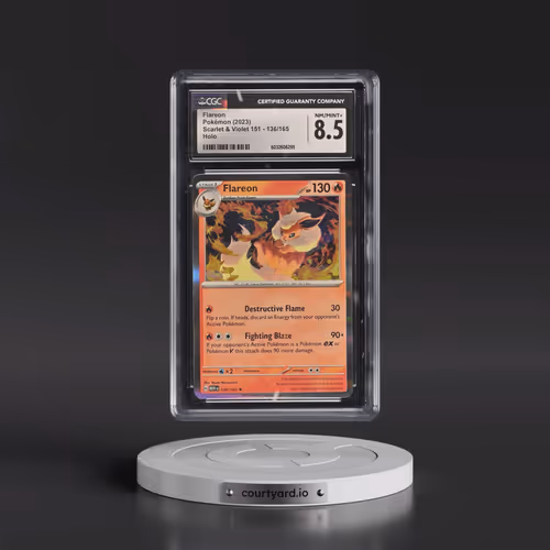 2023 Scarlet & Violet 151 - MEW EN #136/165 Flareon - Holo (CGC 8.5 NM-MT+)