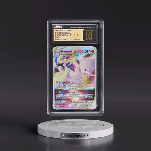 2022 Pokémon GO #031/078 Mewtwo VSTAR - Holo (CGC 10 PRISTINE)