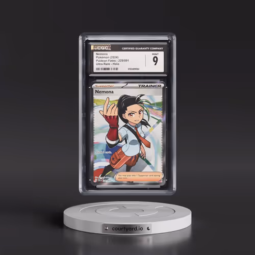 2024 Paldean Fates - PAF EN #229/091 Nemona - Ultra Rare Holo (CGC 9 MINT)