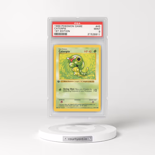 1999 Base Set #45 Caterpie - 1st Edition Shadowless (PSA 9 MINT)