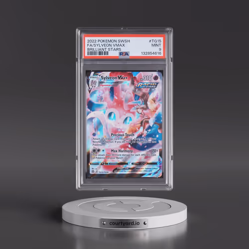 2022 Pokémon Sword & Shield Brilliant Stars #TG15 Sylveon Vmax - Full Art (PSA 9 MINT)
