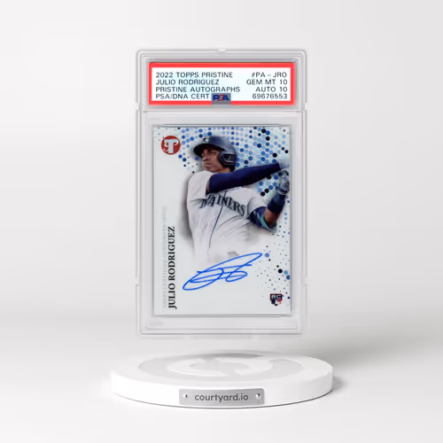 2022 Topps Pristine Pristine Autographs #PA-JRO Julio Rodriguez (PSA 10 GEM MINT)