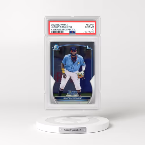2023 Bowman Chrome Prospects #BCP61 Junior Caminero (PSA 10 GEM MINT)