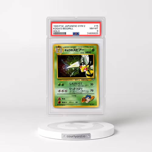 1999 Pokémon Gym 2 #15 Koga's Beedrill - Holo (PSA 8 NM-MT)