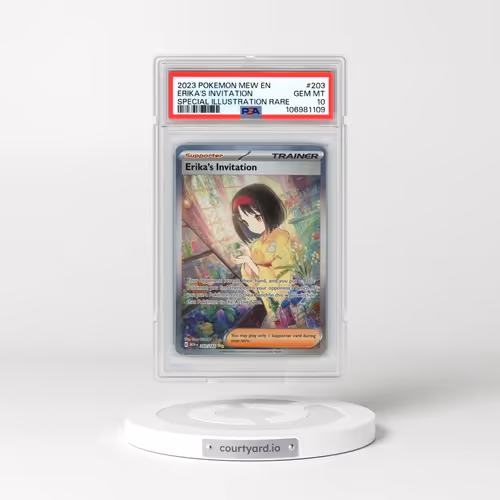 2023 Pokémon Mew EN-151 #203 Erika's Invitation - Special Illustration Rare (PSA 10 GEM MINT)