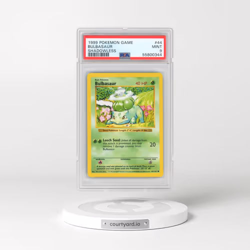 1999 Pokémon Game #44 Bulbasaur - Shadowless (PSA 9 MINT)