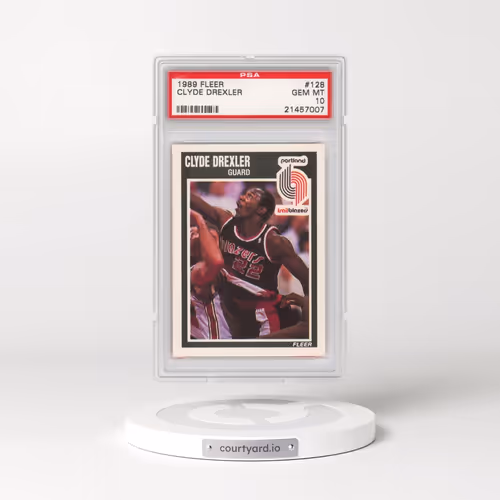 1989 Fleer #128 Clyde Drexler (PSA 10 GEM MINT)