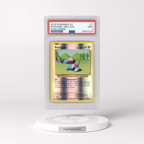 2016 Pokémon XY Evolutions #71 Porygon - Reverse Foil (PSA 9 MINT)